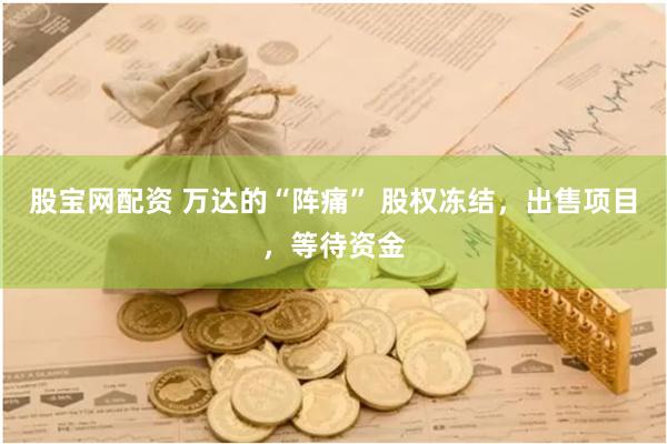 股宝网配资 万达的“阵痛” 股权冻结，出售项目，等待资金